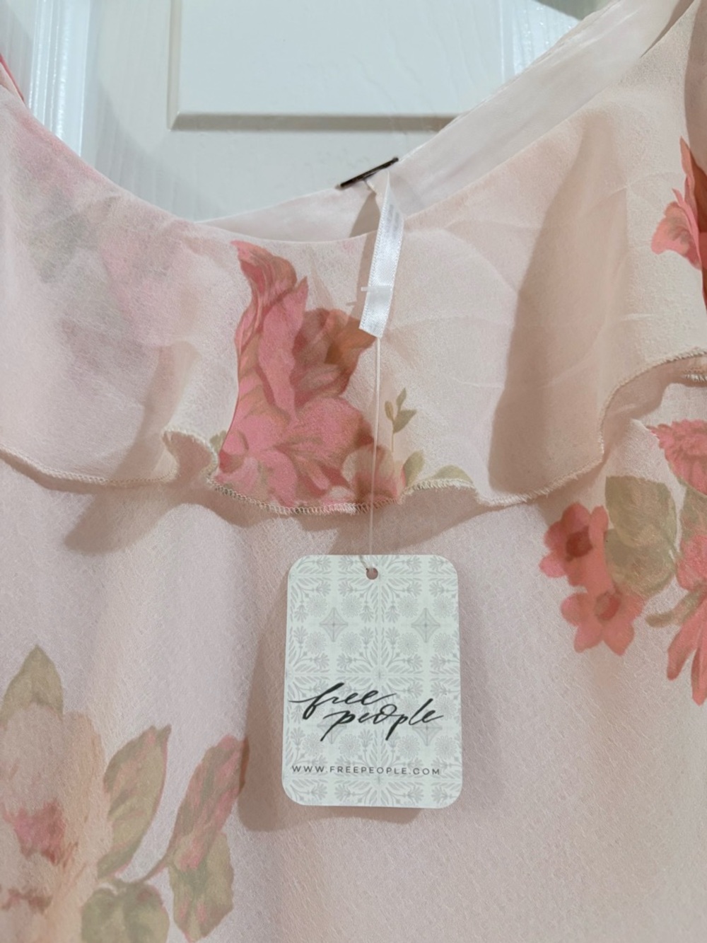 🌸NWT Free People Alma Midi Dress-Pink Rose Floral. - Picture 6 of 15